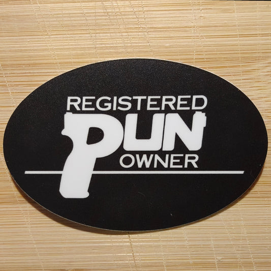Registered Pun Owner Sticker