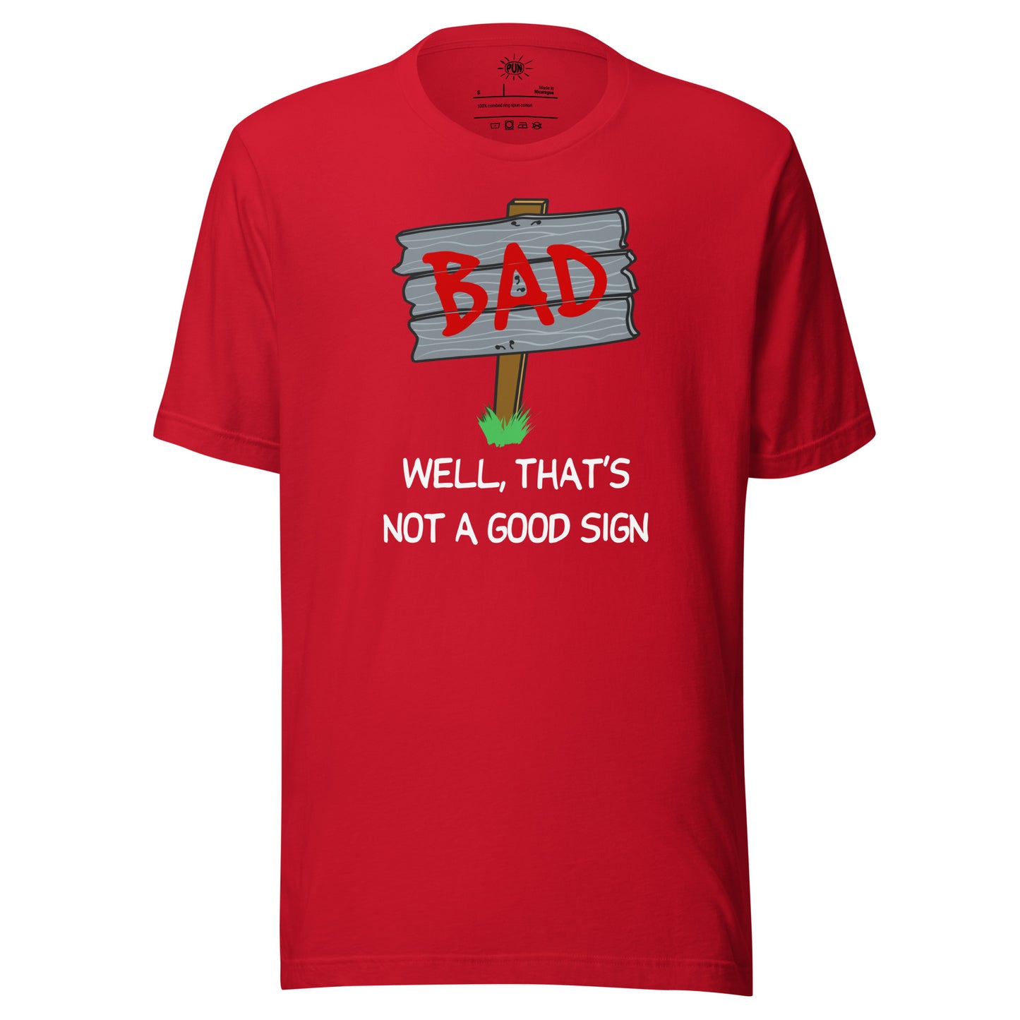 Bad Sign T-shirt - Red