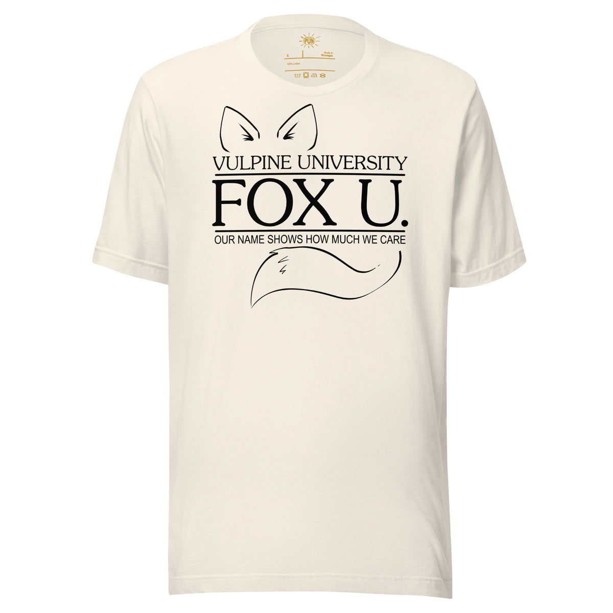 Fox U T-shirt - Vintage White