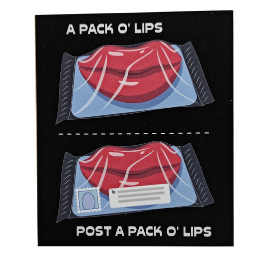 A Pack O' Lips Sticker