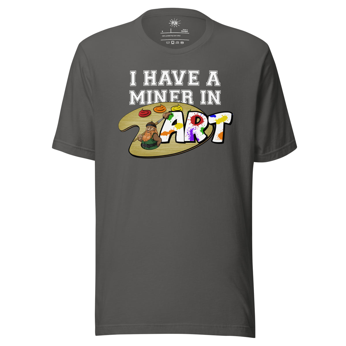 Miner in Art T-shirt - Asphalt