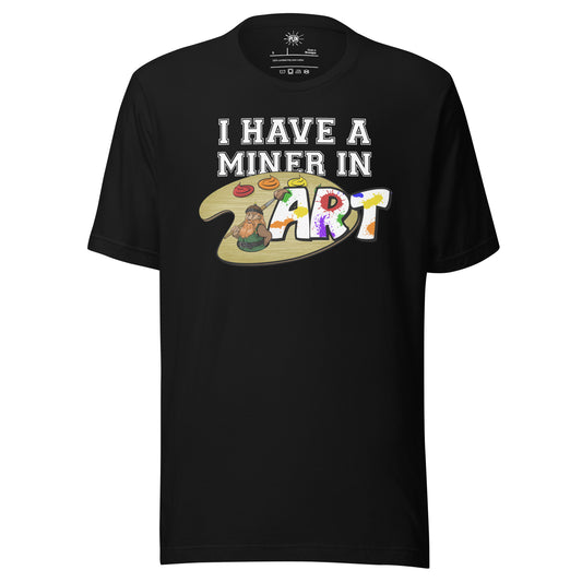 Miner in Art T-shirt - Black