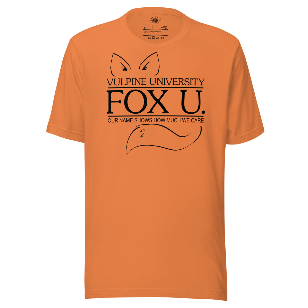Fox U T-shirt - Burnt Orange