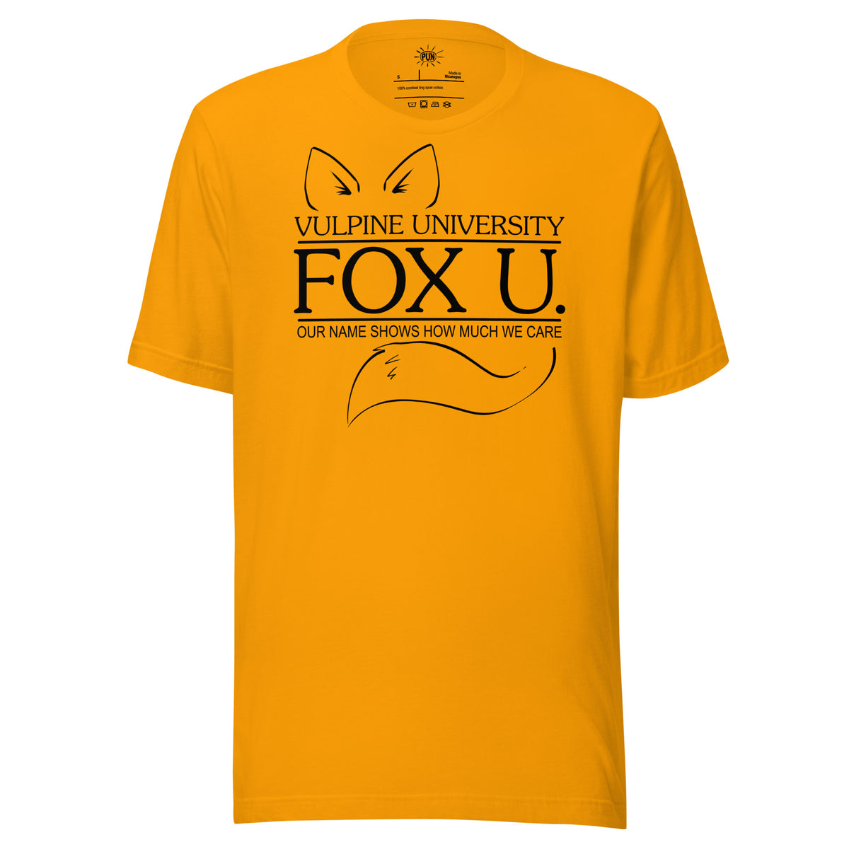 Fox U T-shirt - Gold