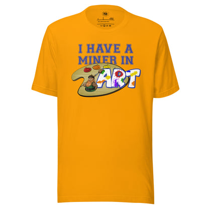 Miner in Art T-shirt - Gold
