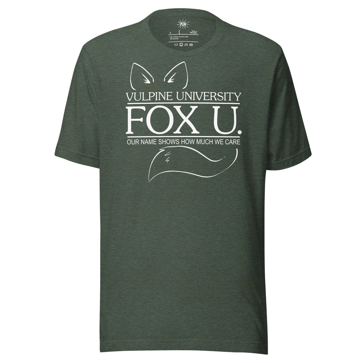 Fox U T-shirt - Heather Forest