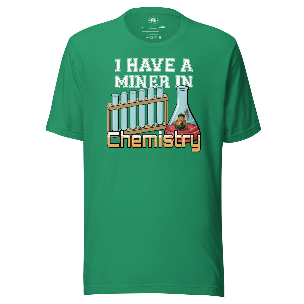 Miner in Chemistry T-shirt - Kelly