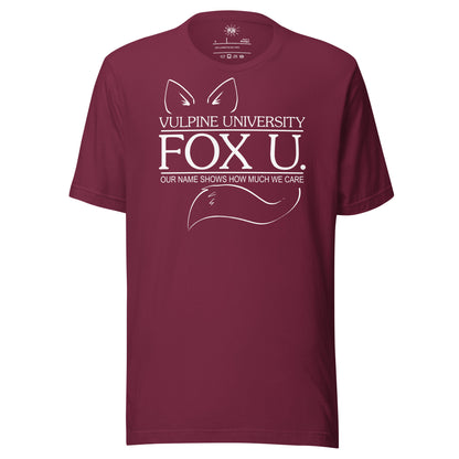 Fox U T-shirt - Maroon