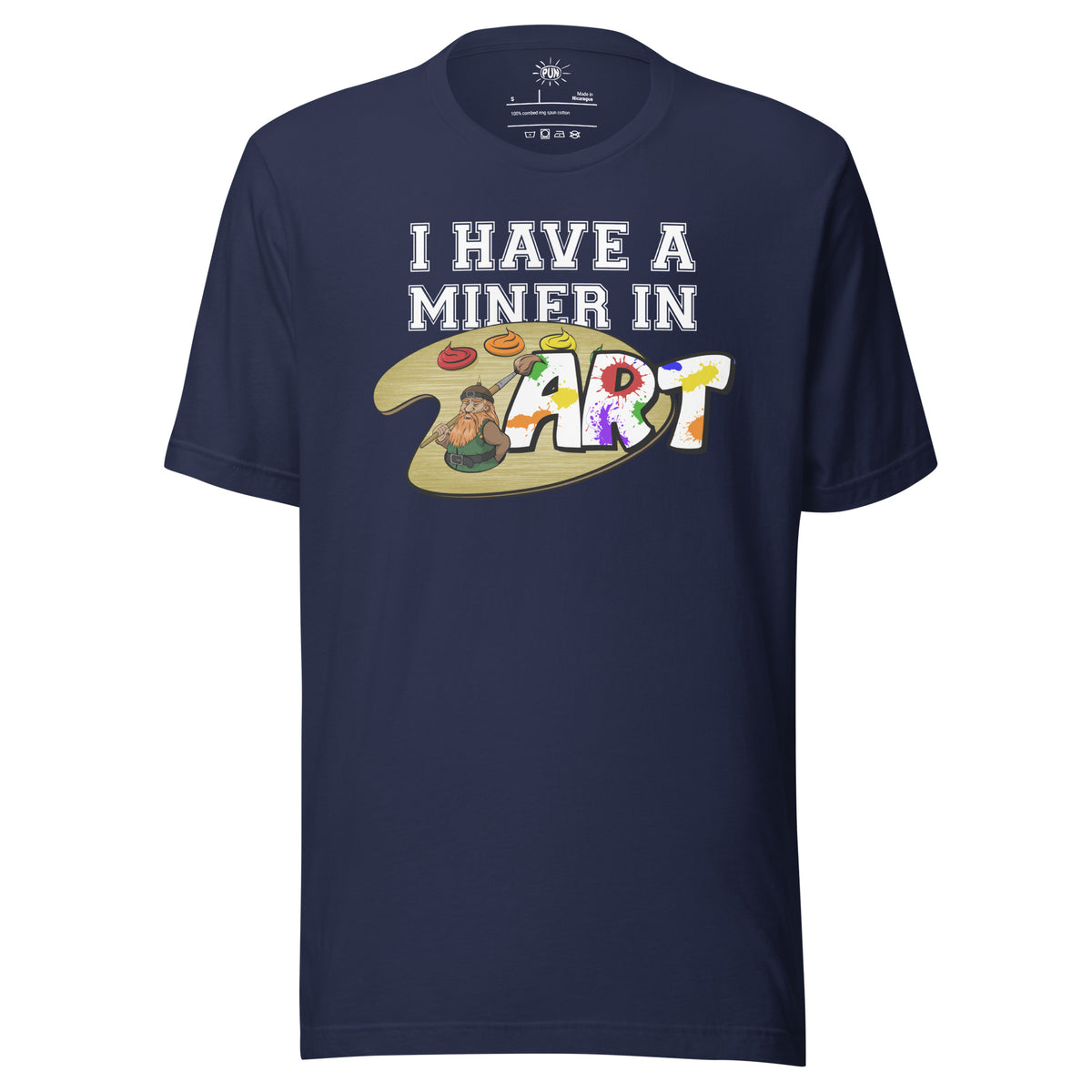 Miner in Art T-shirt - Navy