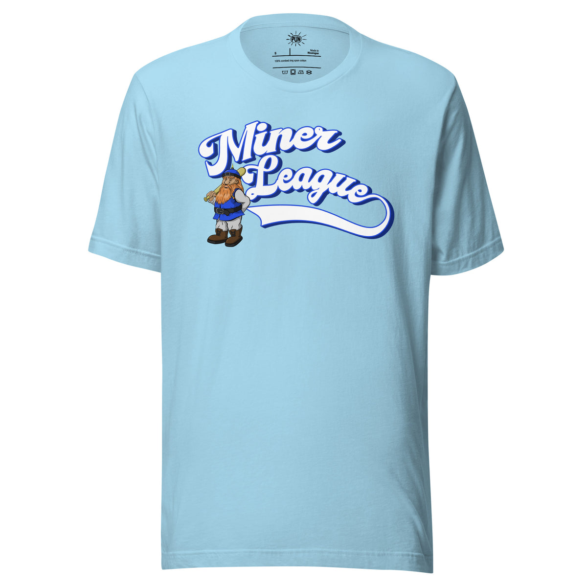 Miner League T-shirt - Ocean Blue