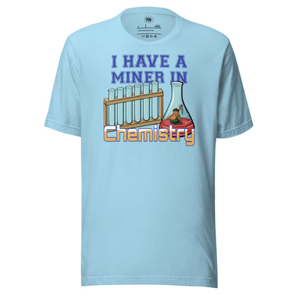 Miner in Chemistry T-shirt - Ocean Blue