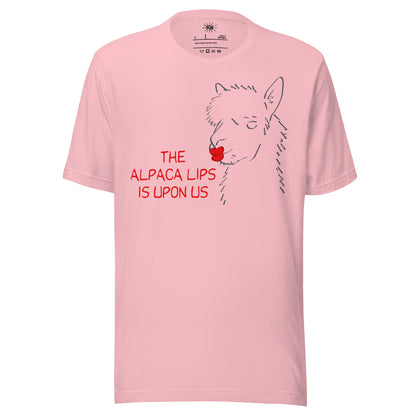 Alpaca Lips T-shirt - Pink
