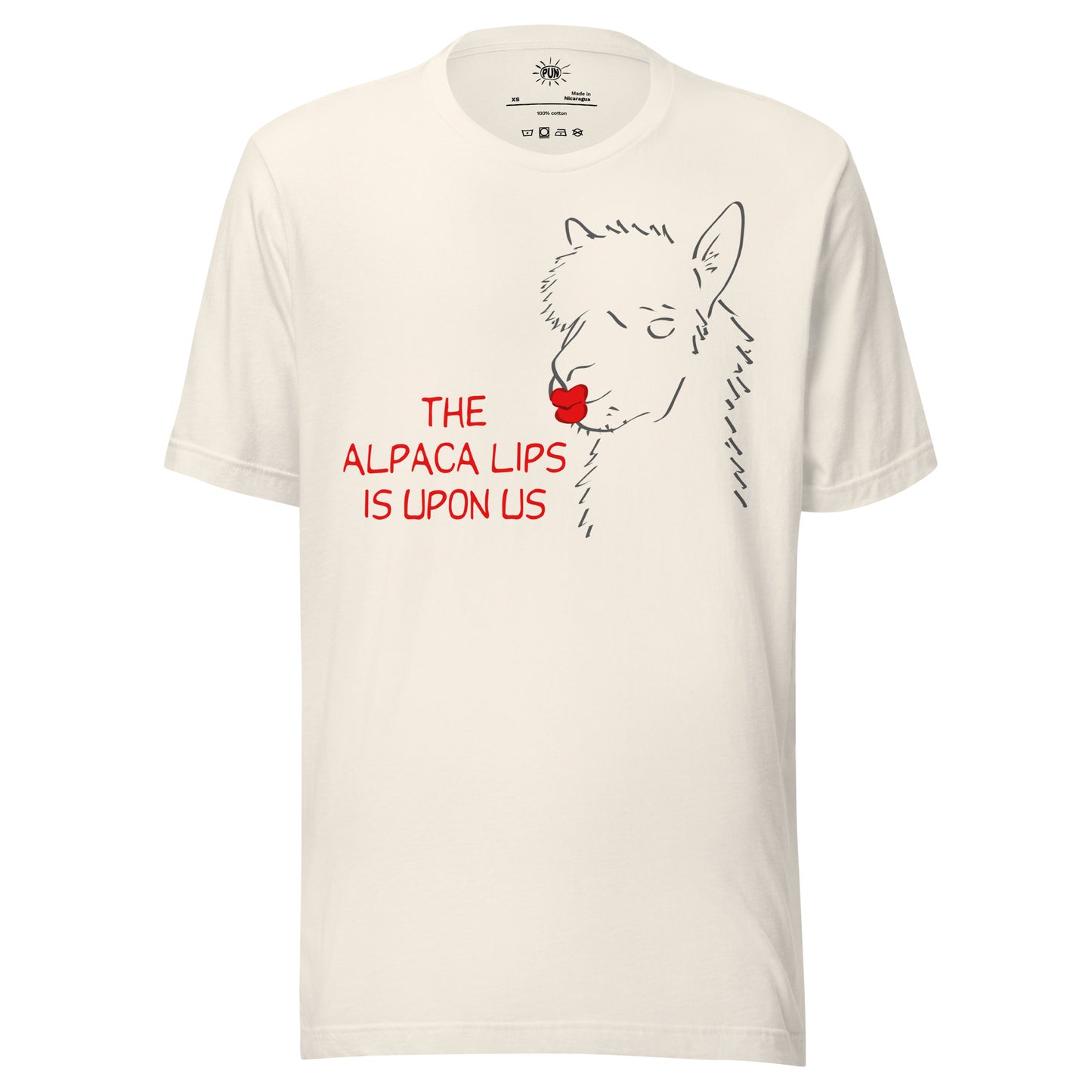 Alpaca Lips T-shirt - Vintage White