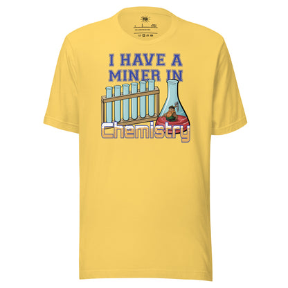 Miner in Chemistry T-shirt - Yellow