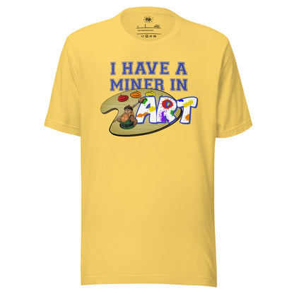 Miner in Art T-shirt - Yellow